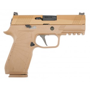 Страйкбольный пистолет WE SIG SAUER P-320 M18 металл, GBB арт.: WE-F008-TAN